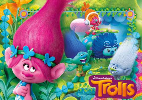 Trolls Edible Icing Image - A4 - Click Image to Close
